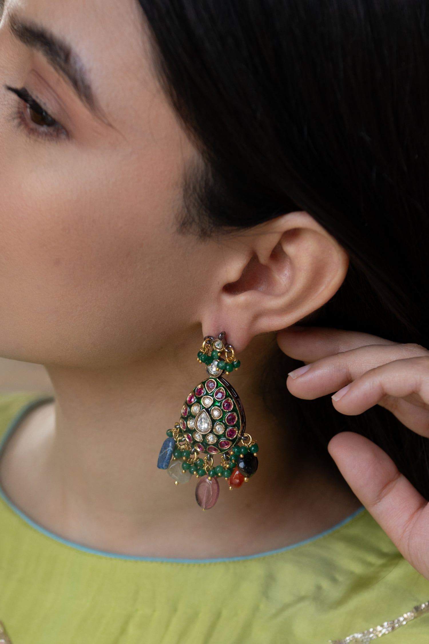 Polki Embellished Earrings 
