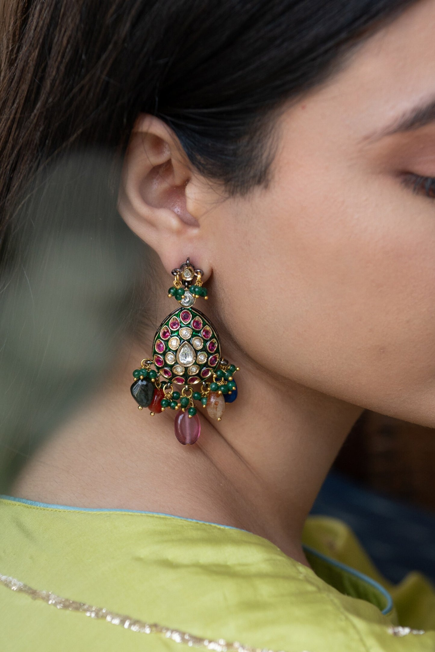 Polki Embellished Earrings 
