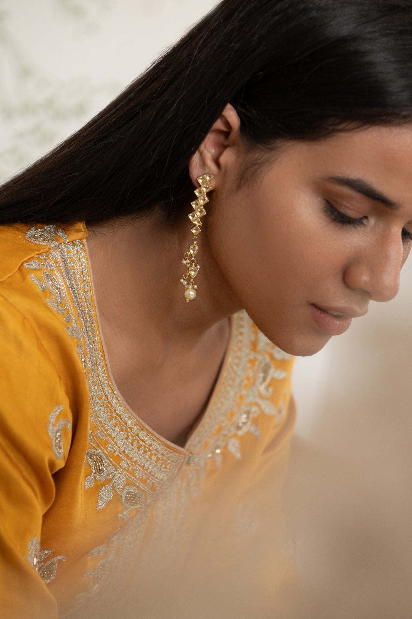 Kundan Stone Encrusted Earrings 