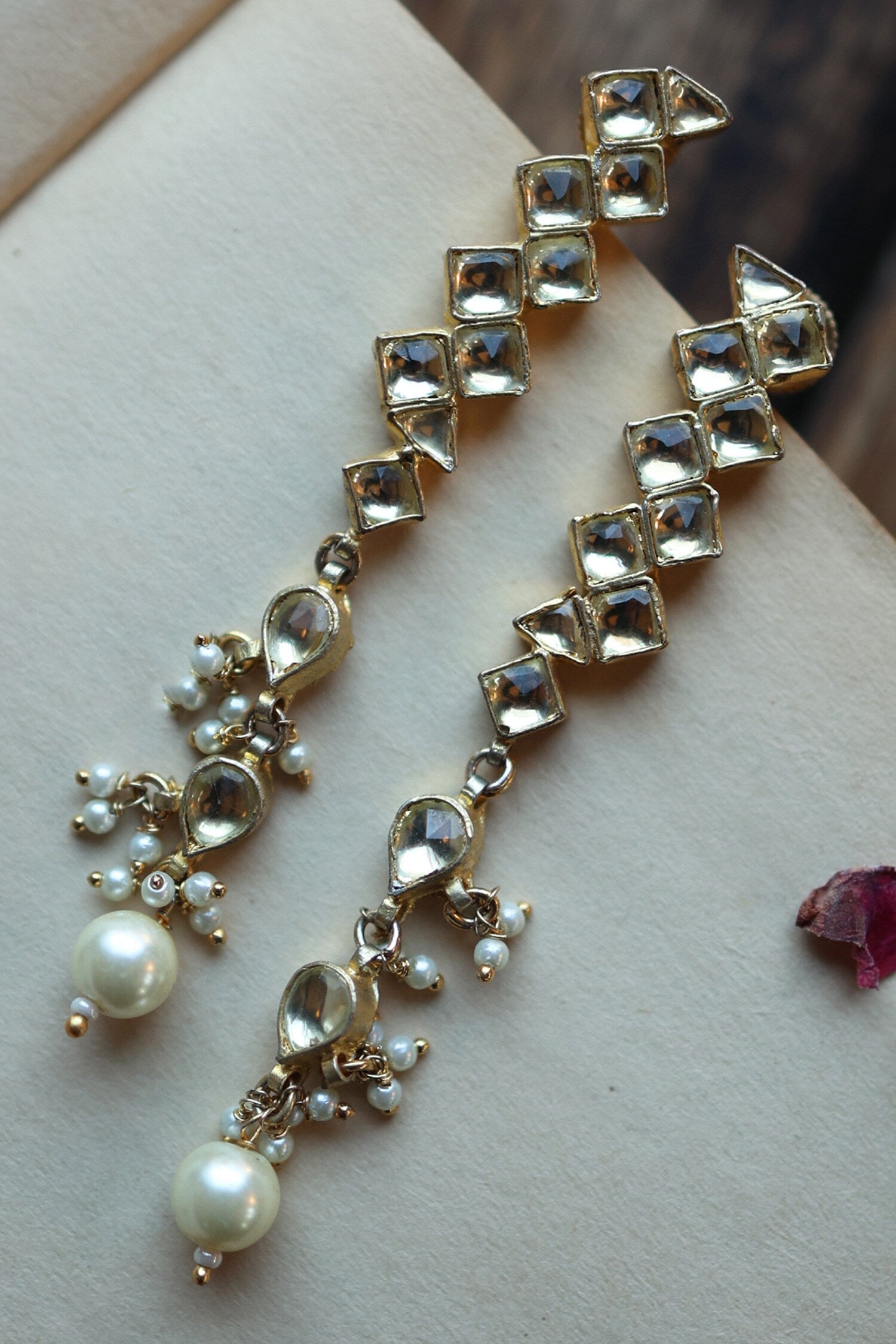 Kundan Stone Encrusted Earrings 