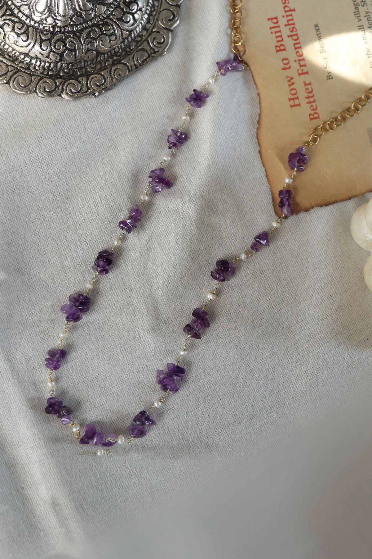 Amethyst Stone Necklace 