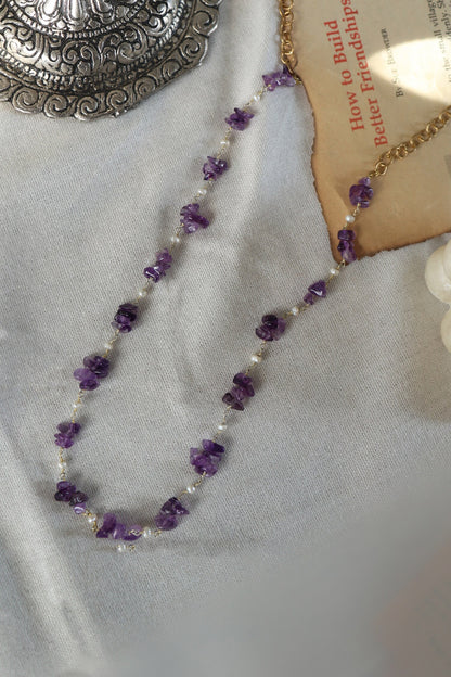 Amethyst Stone Necklace 