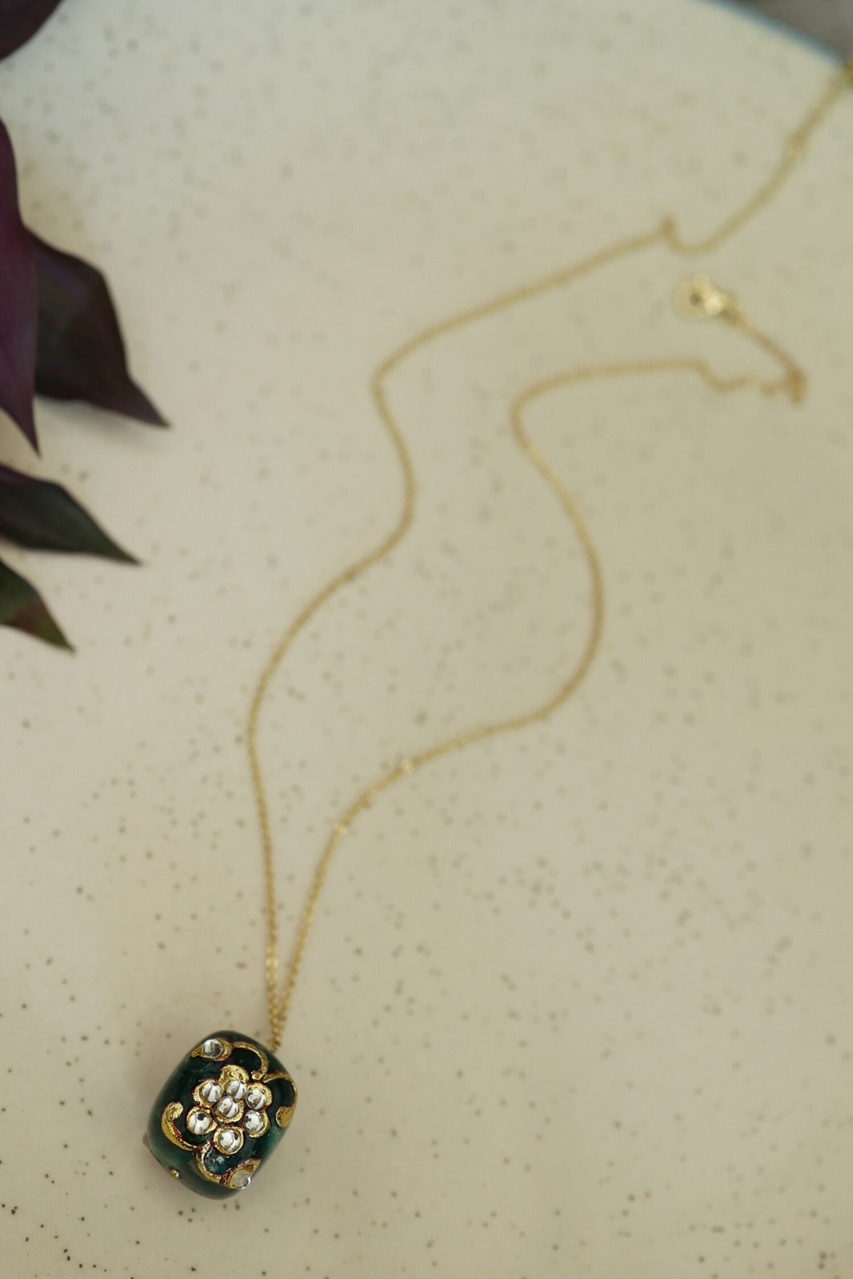 Natural Stone Pendant Necklace 