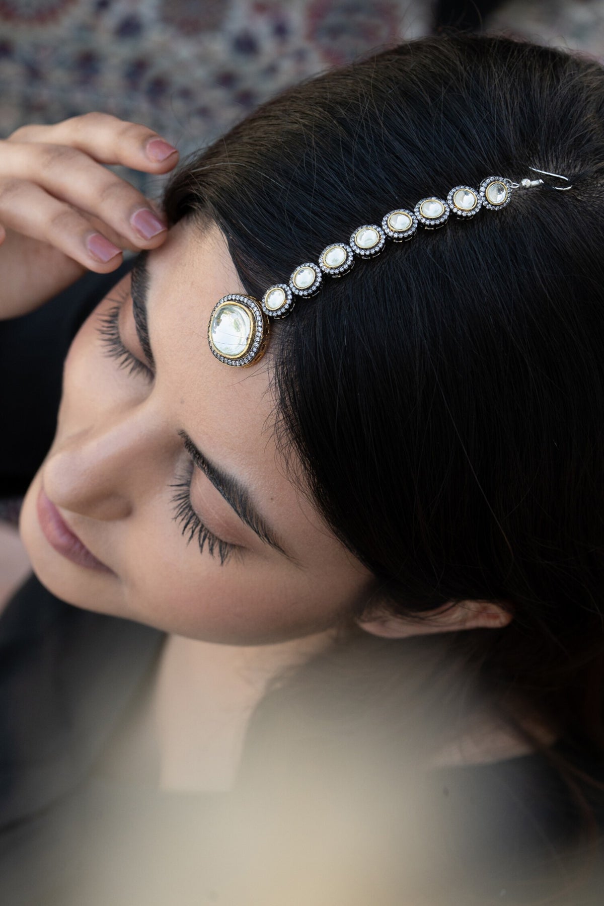 Cubic Zirconia Encrusted Maangtikka 