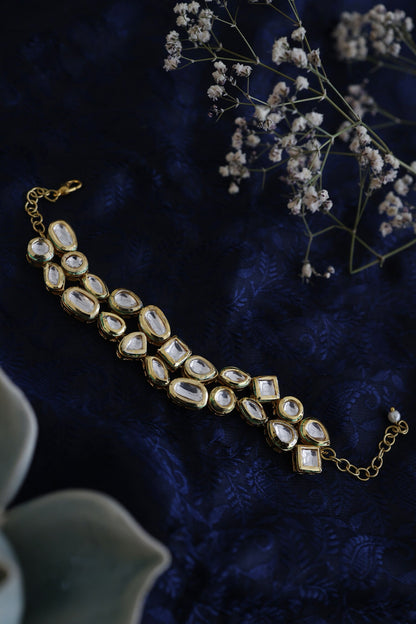 Geometrical Kundan Bracelet 
