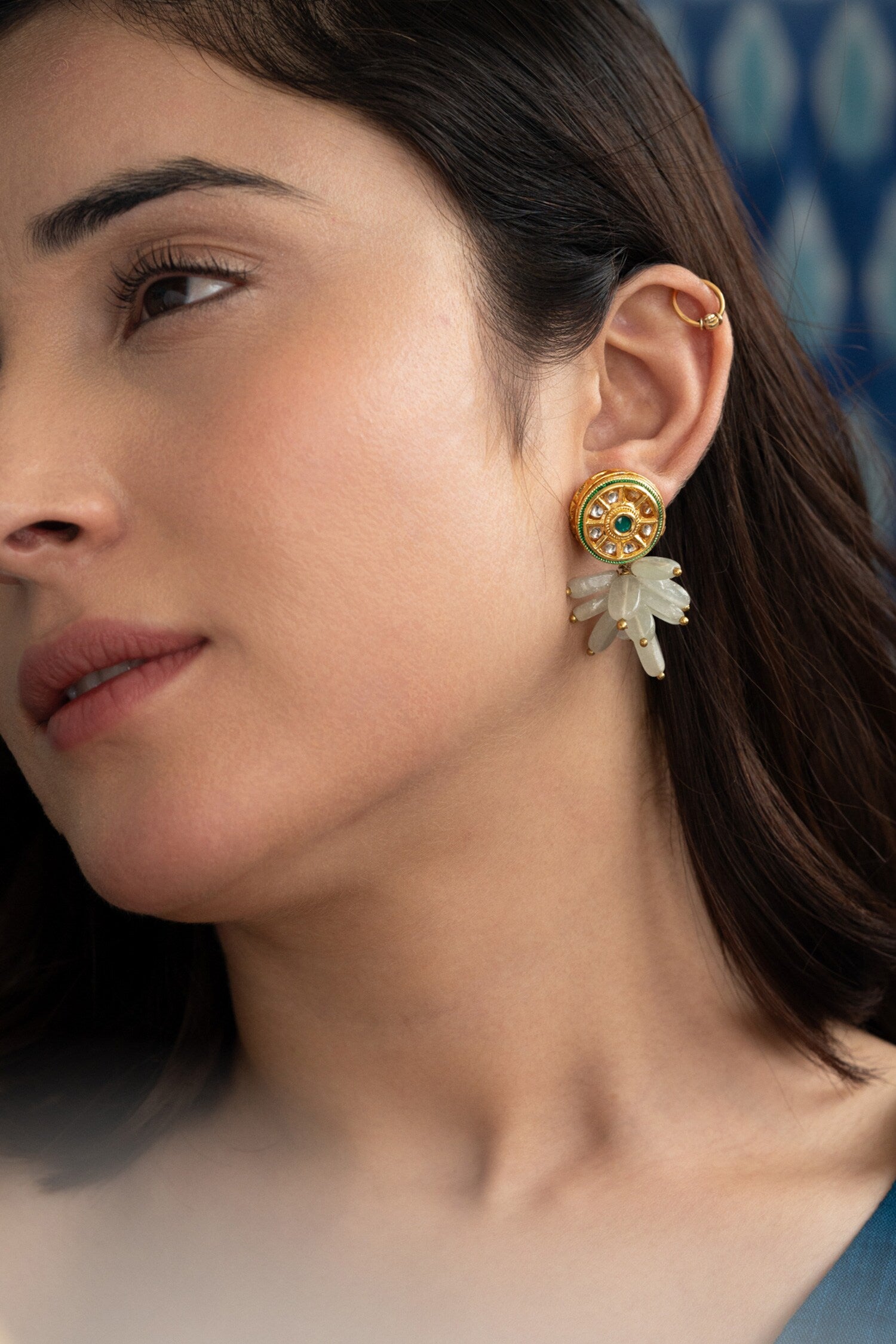 Kundan Embellished Dangler Earrings 
