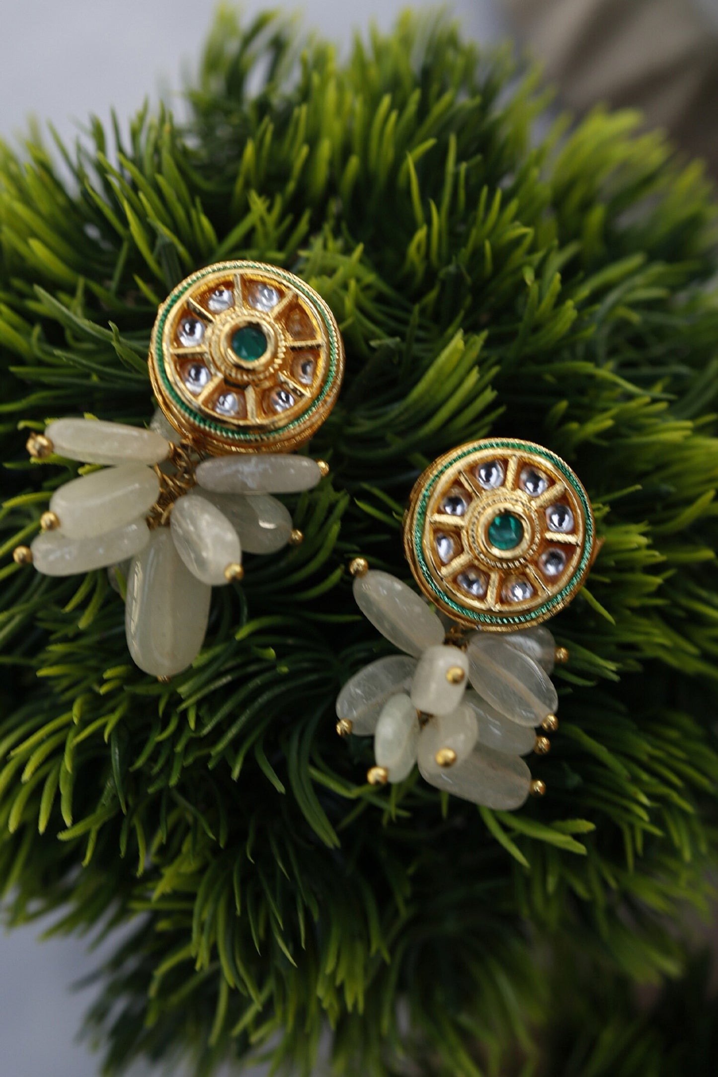 Kundan Embellished Dangler Earrings 