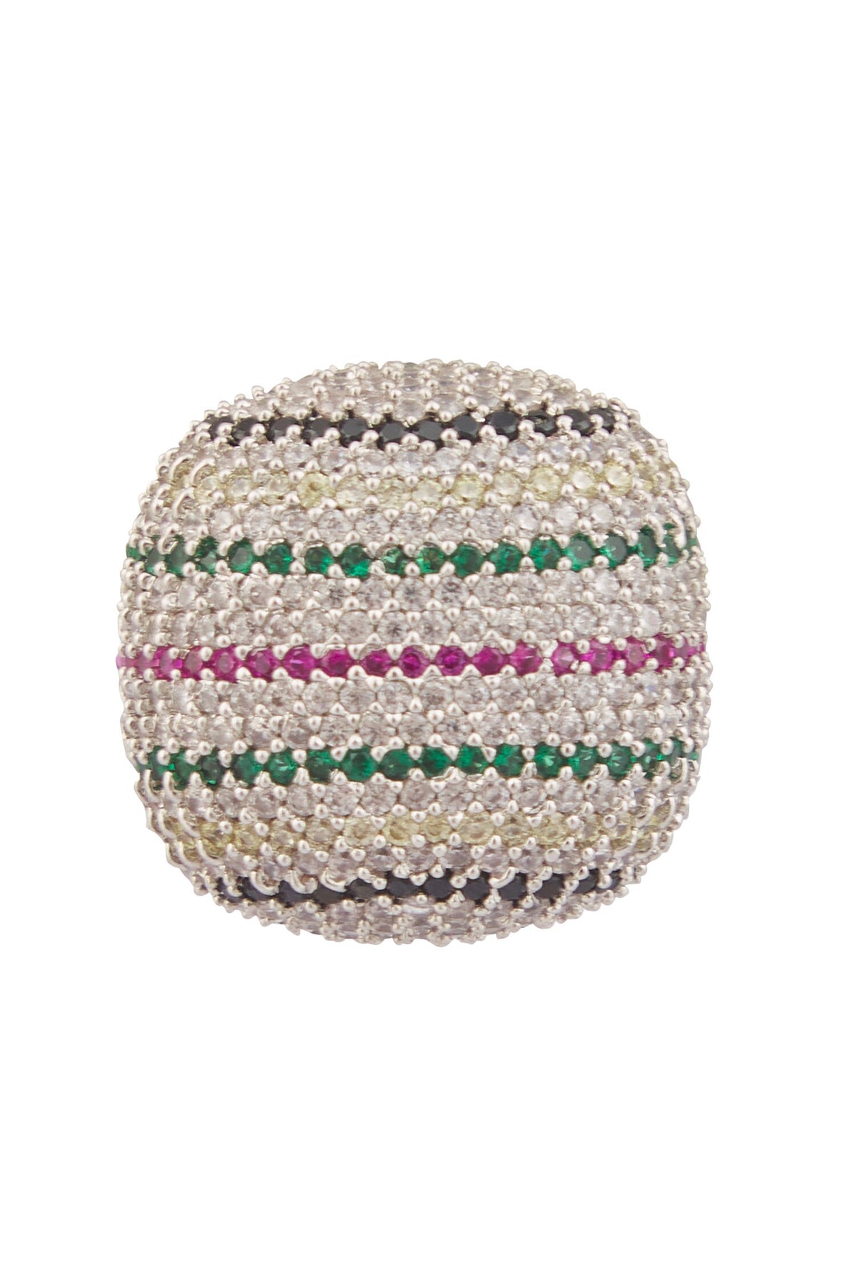 Zircon Embellished Round Stud Earrings 