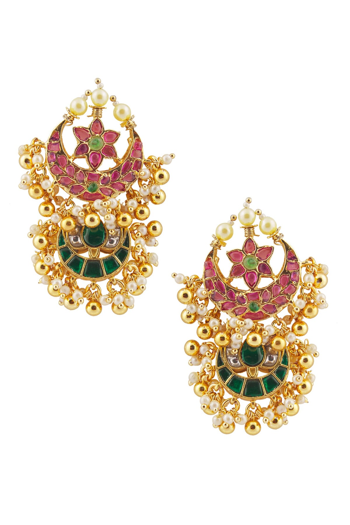 Fish Pendant Kundan Necklace Set 