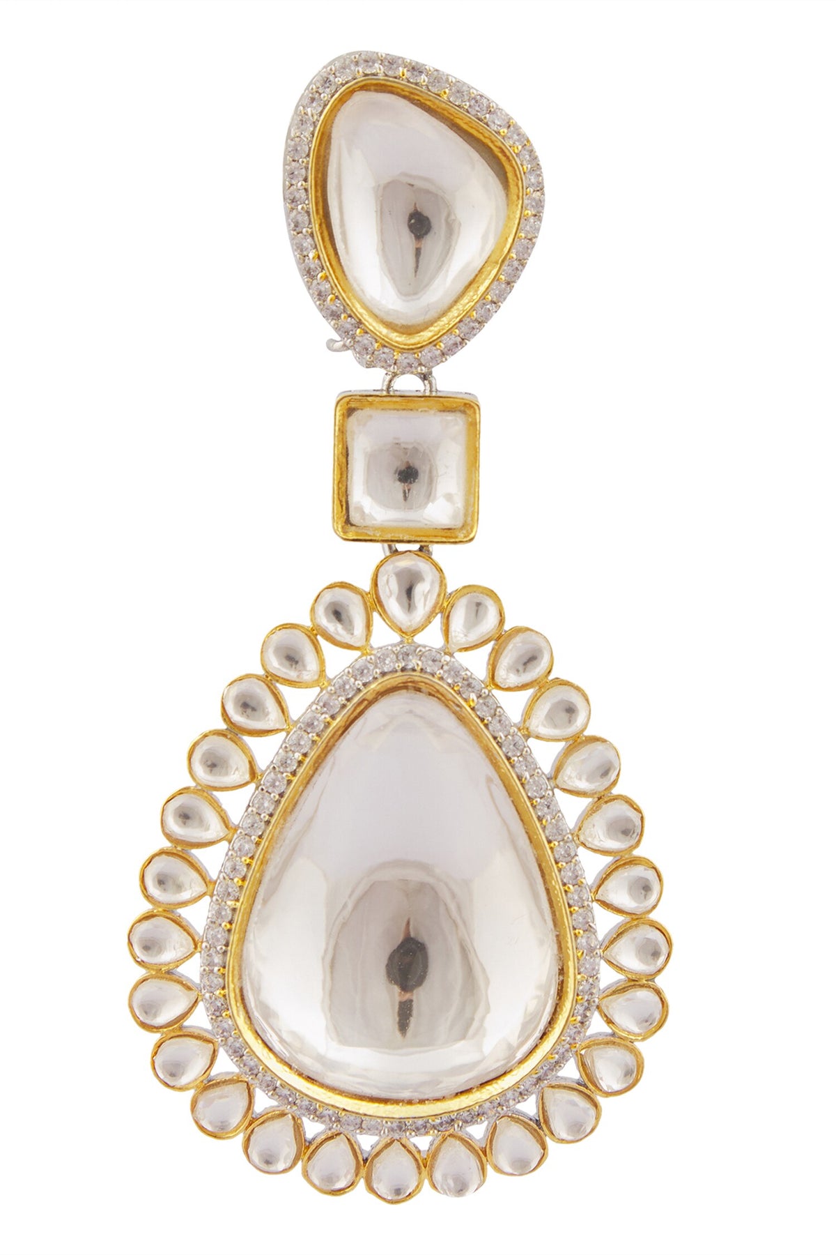 Polki Kundan Embellished Necklace Set 