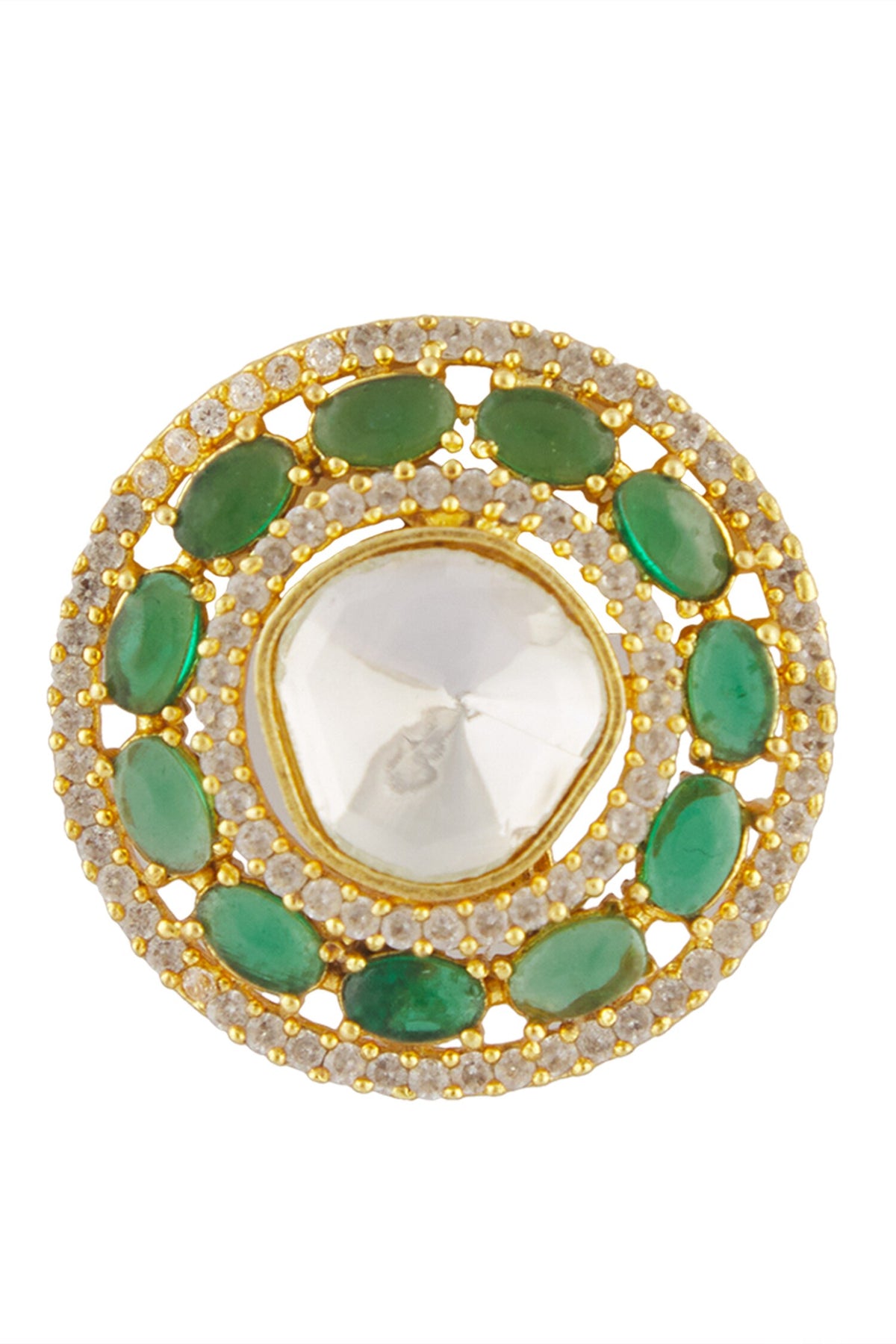 Embellished Circular Stud Earrings 
