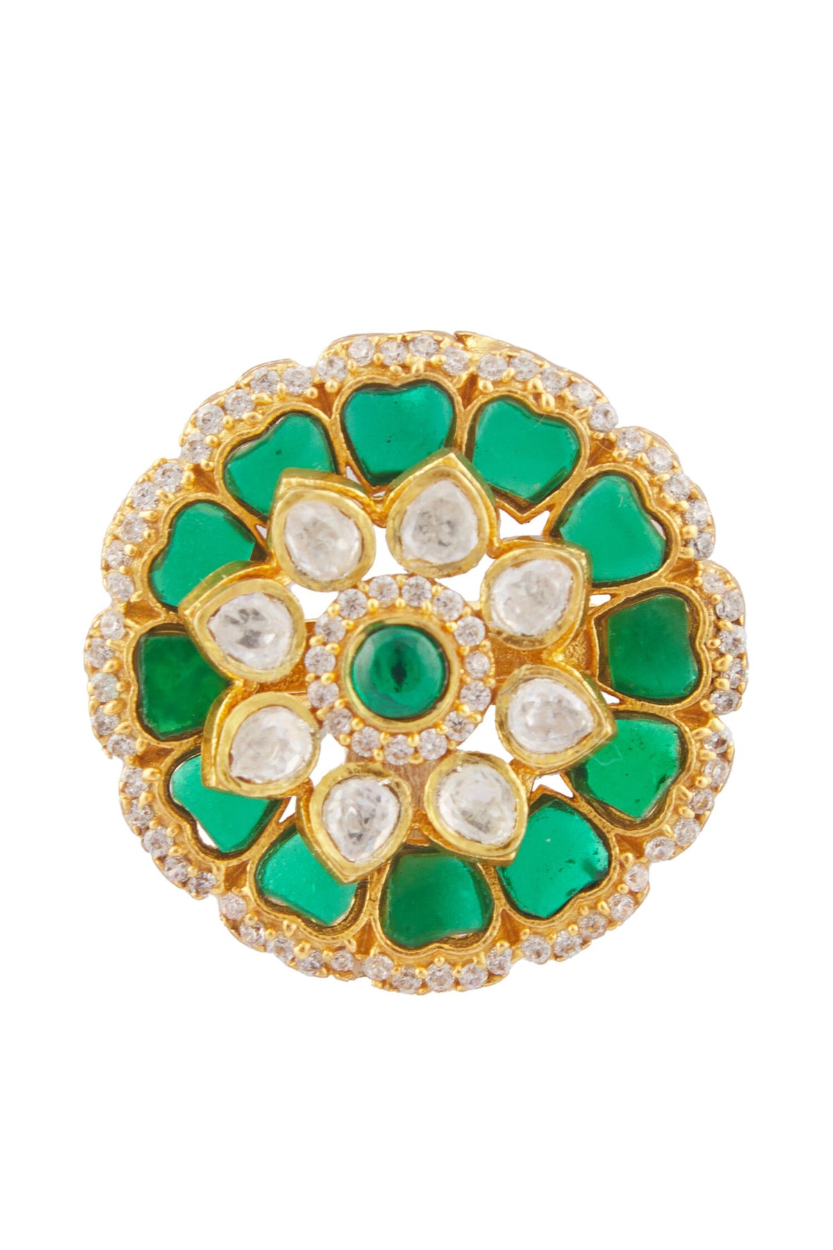 Kundan Polki Embellished Ring 
