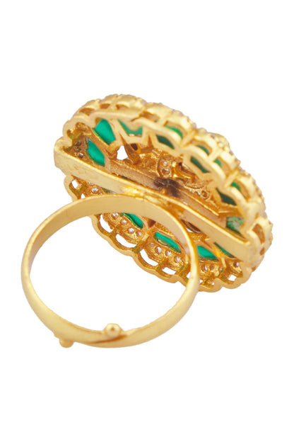 Kundan Polki Embellished Ring 