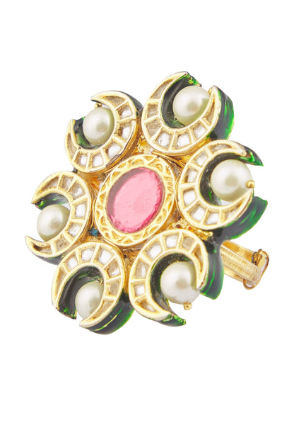 Semi-Precious Stones Embellished Ring 