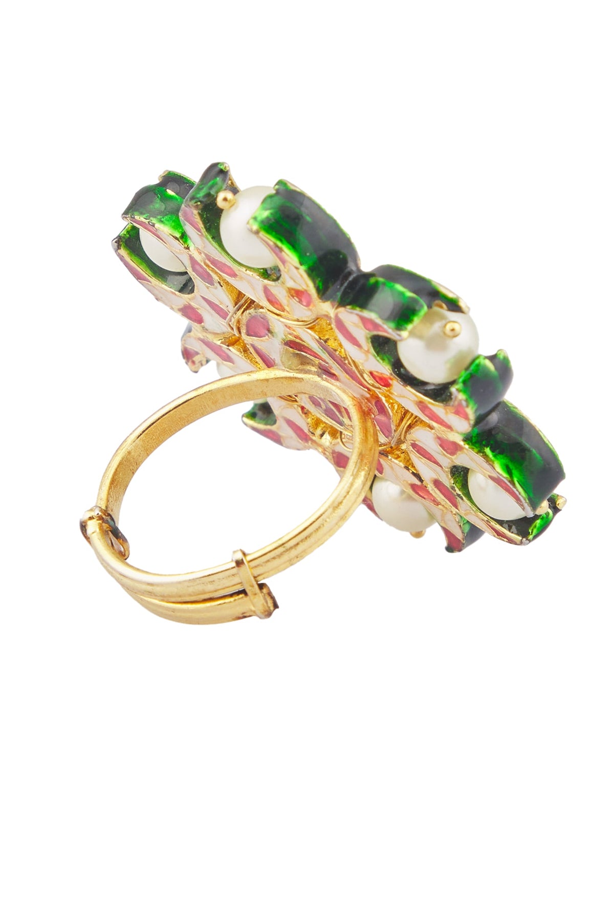 Semi-Precious Stones Embellished Ring 