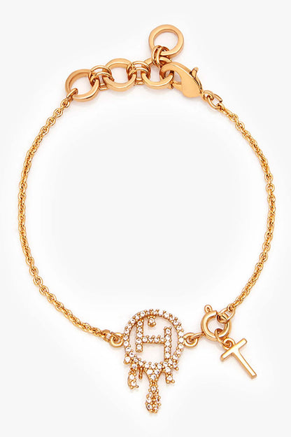 Drip OH Initial Charm Bracelet 