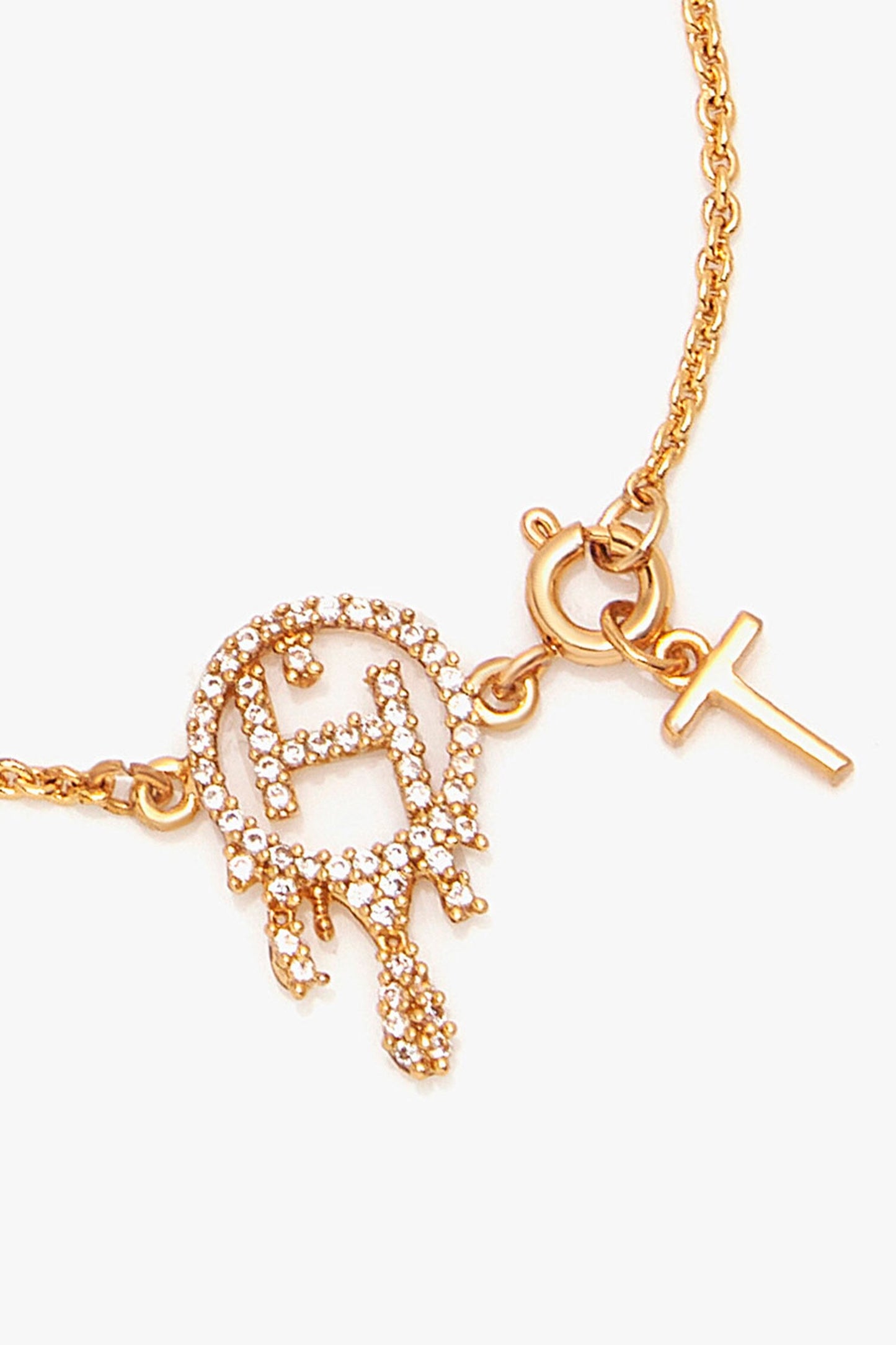 Drip OH Initial Charm Bracelet 