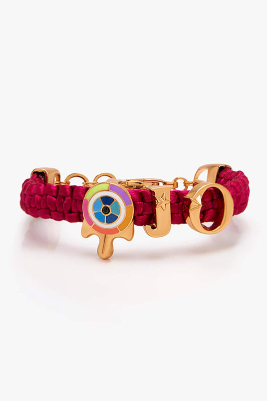 Love Links Braided Initial Bracelet 