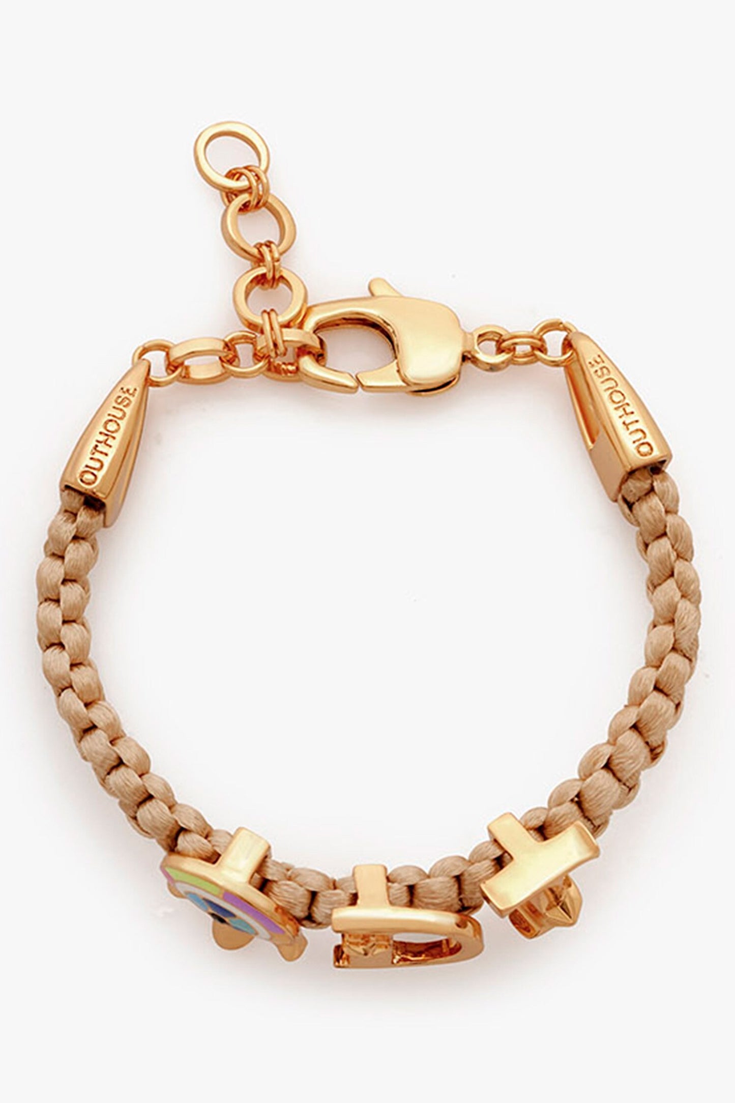 Love Links Initial & Evil Eye Bracelet 