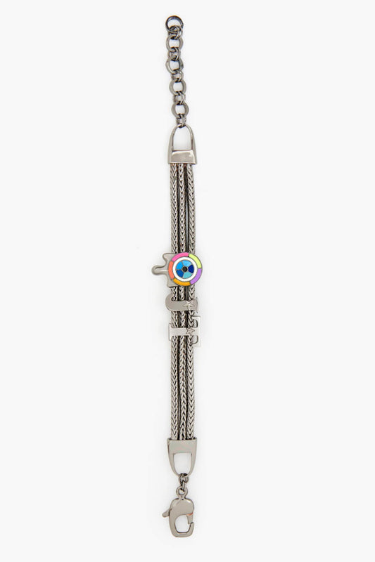 Love Links Evil Eye Enamelled Layered Bracelet 