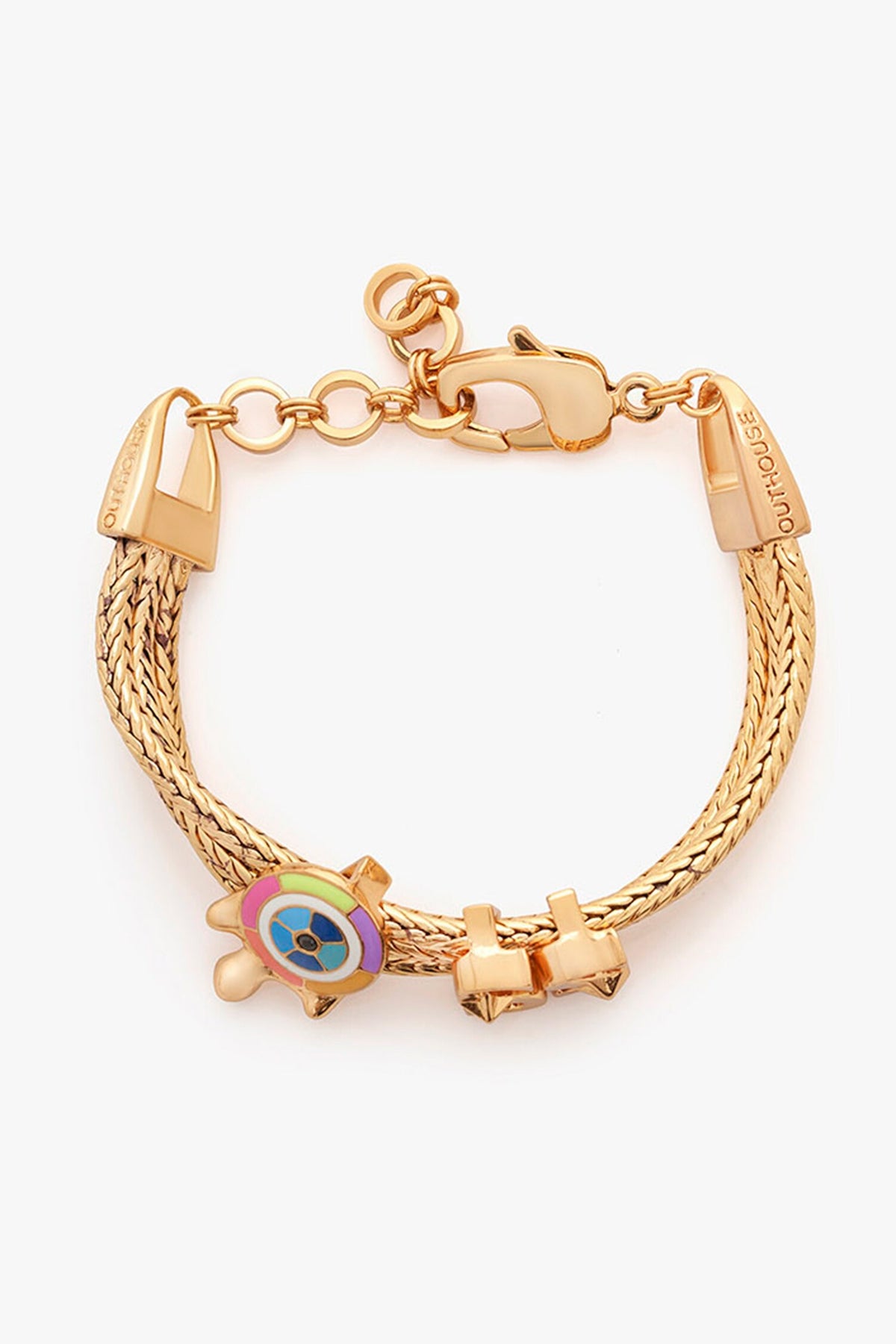Love Links Evil Eye Enamelled Braided Bracelet 