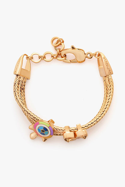Love Links Evil Eye Enamelled Braided Bracelet 
