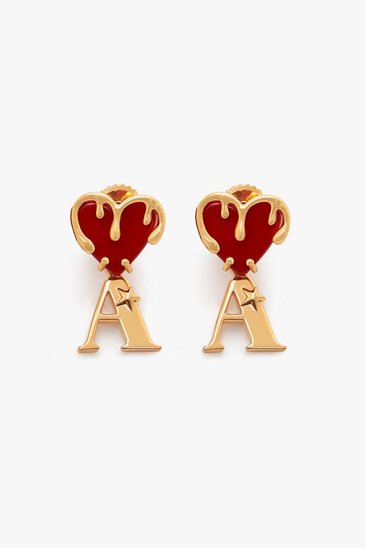 Bisou Love Links Initial Earrings 