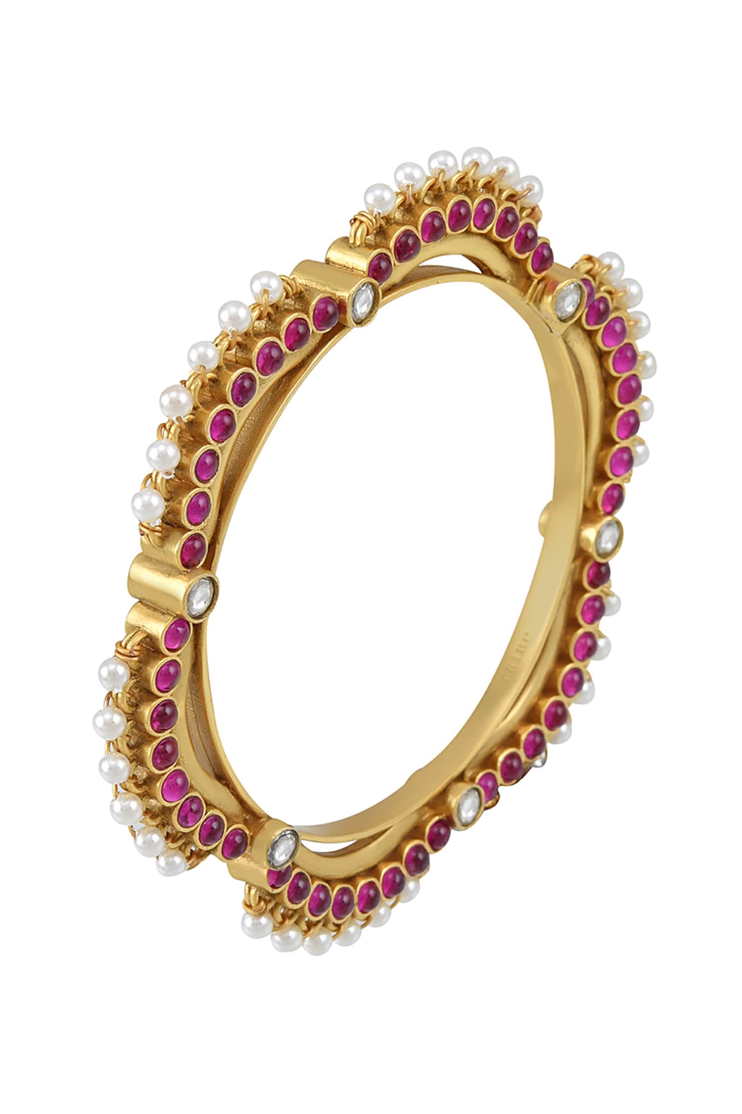 Kayra Pearl Embellished Bangle 
