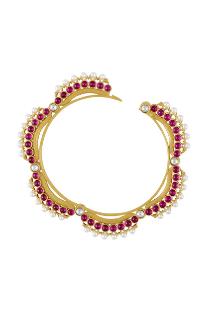 Kayra Pearl Embellished Bangle 