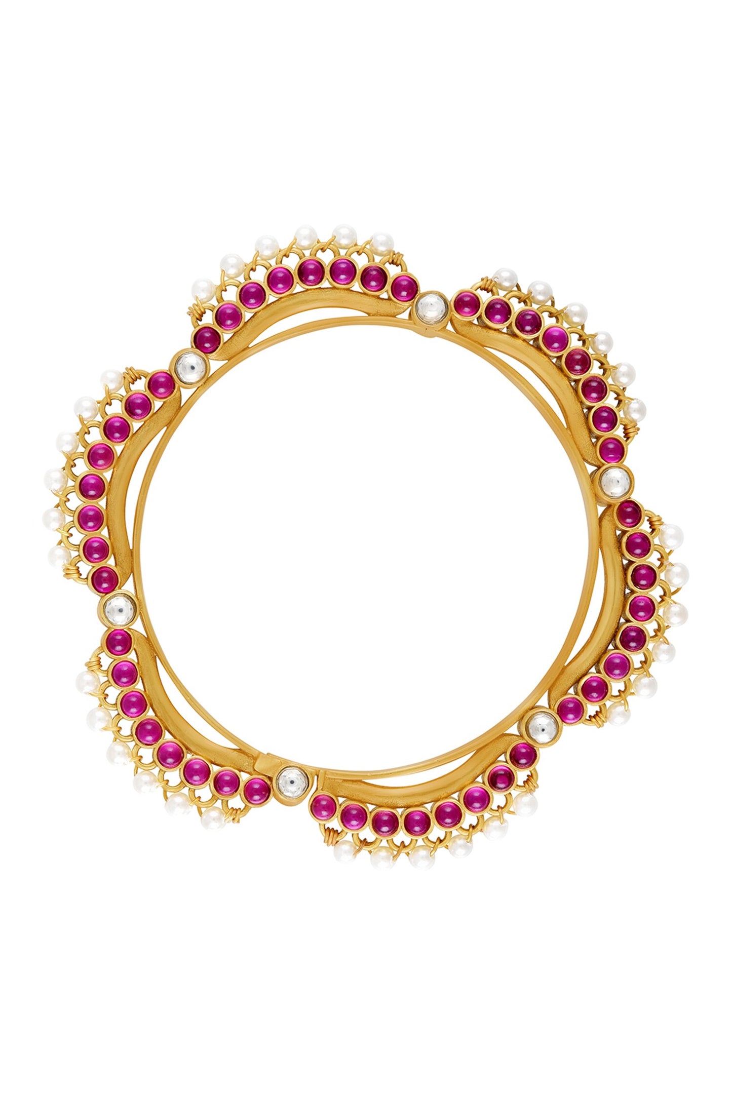 Kayra Pearl Embellished Bangle 
