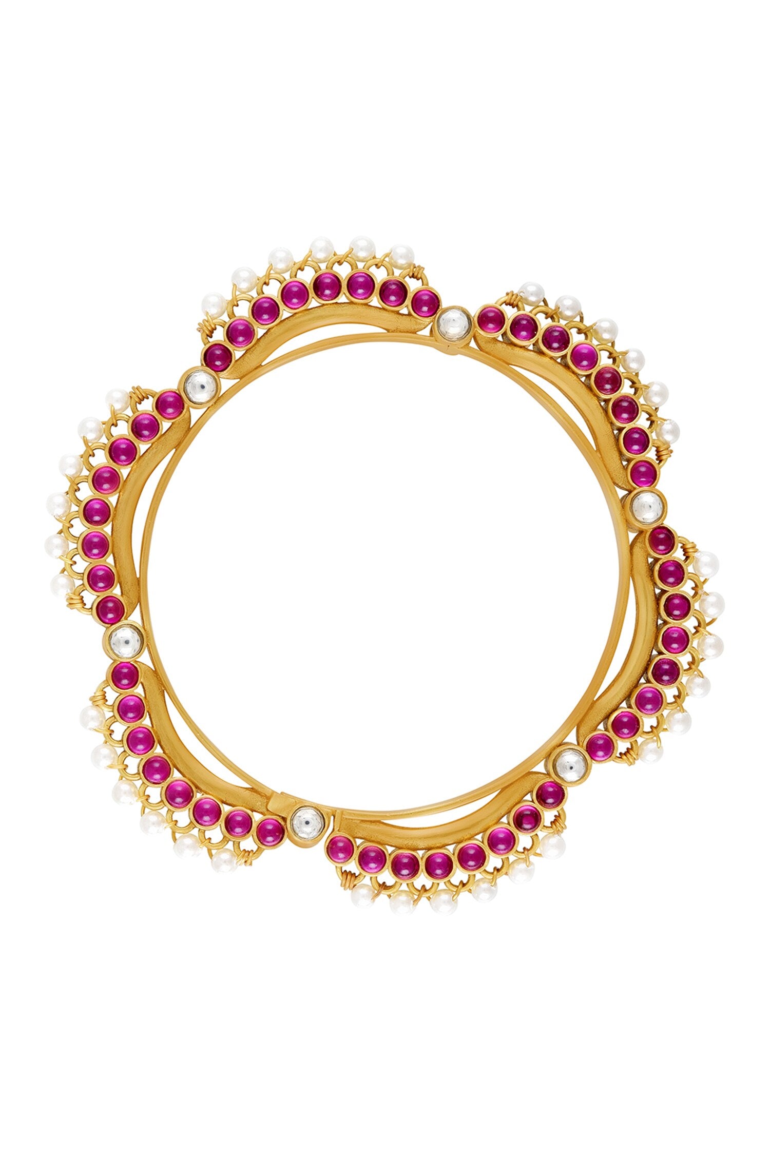 Kayra Pearl Embellished Bangle 