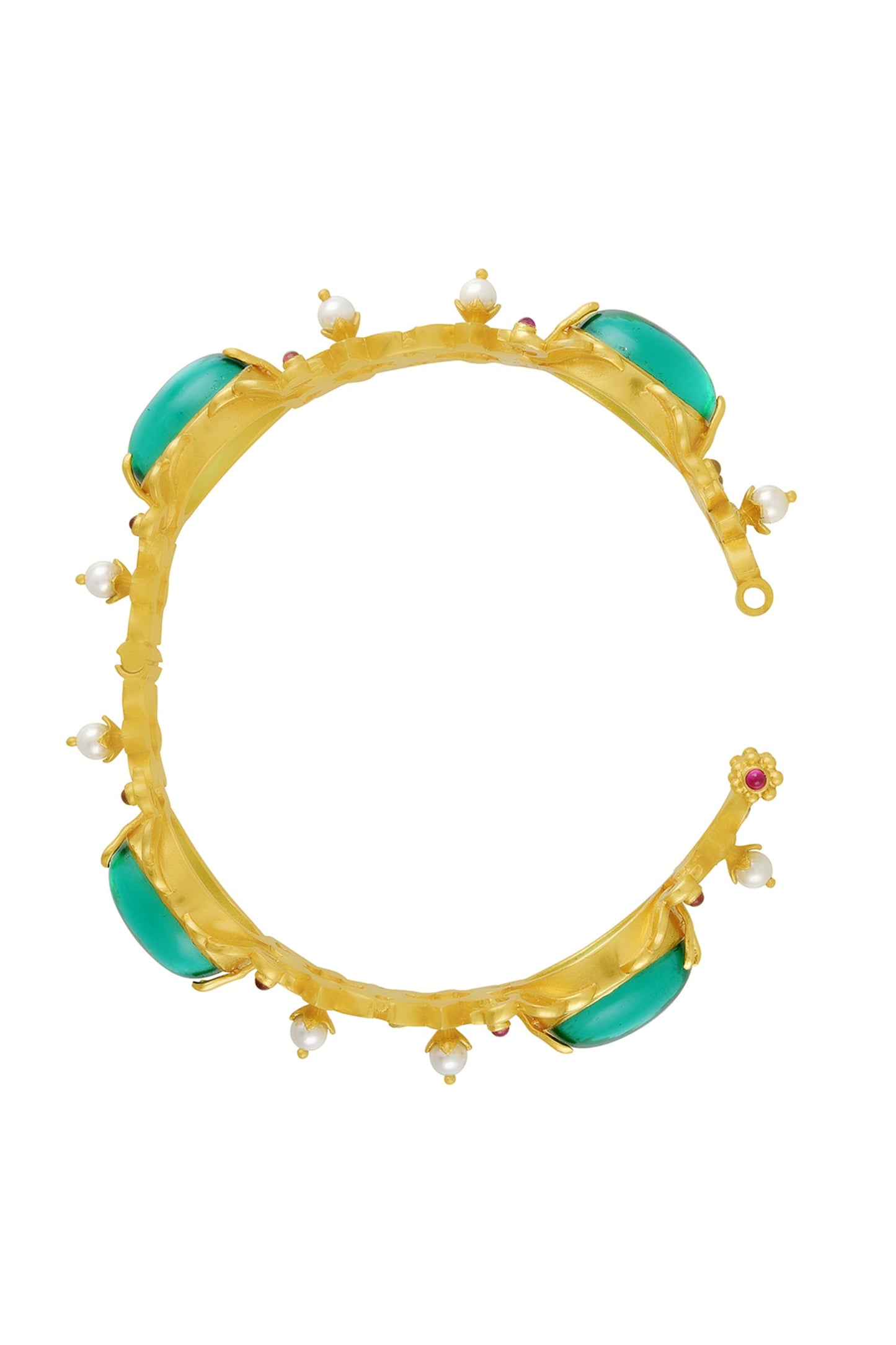 Ruhi Embellished Peacock Kada 