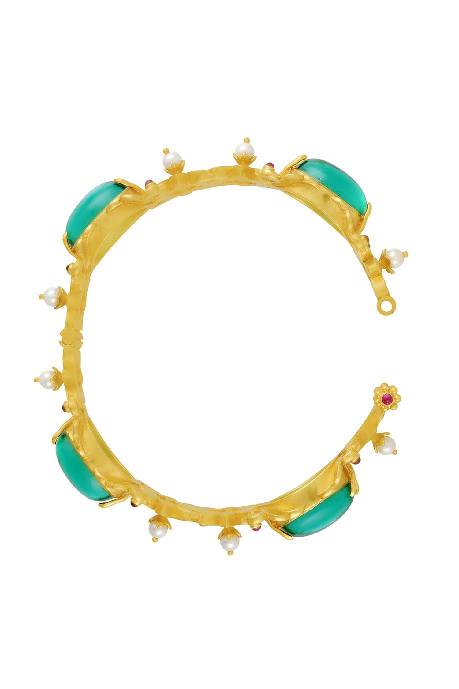 Ruhi Embellished Peacock Kada 