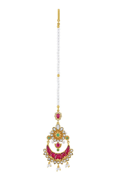 Vamika Embellished Moon Maangtikka 