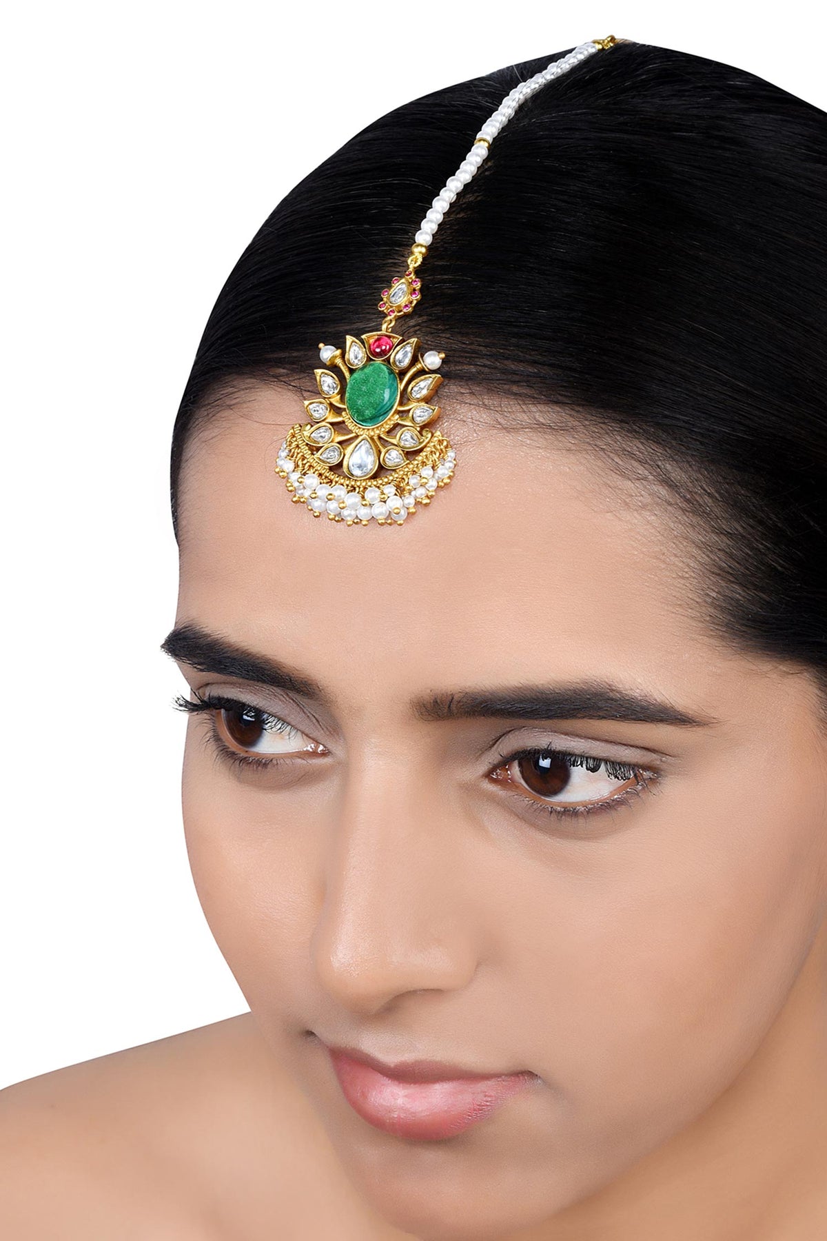 Uma Pearl Embellished Maangtikka 