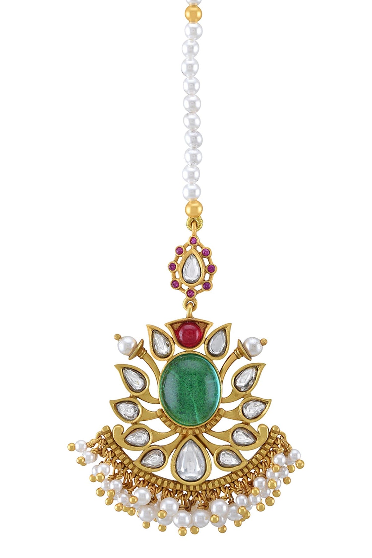 Uma Pearl Embellished Maangtikka 
