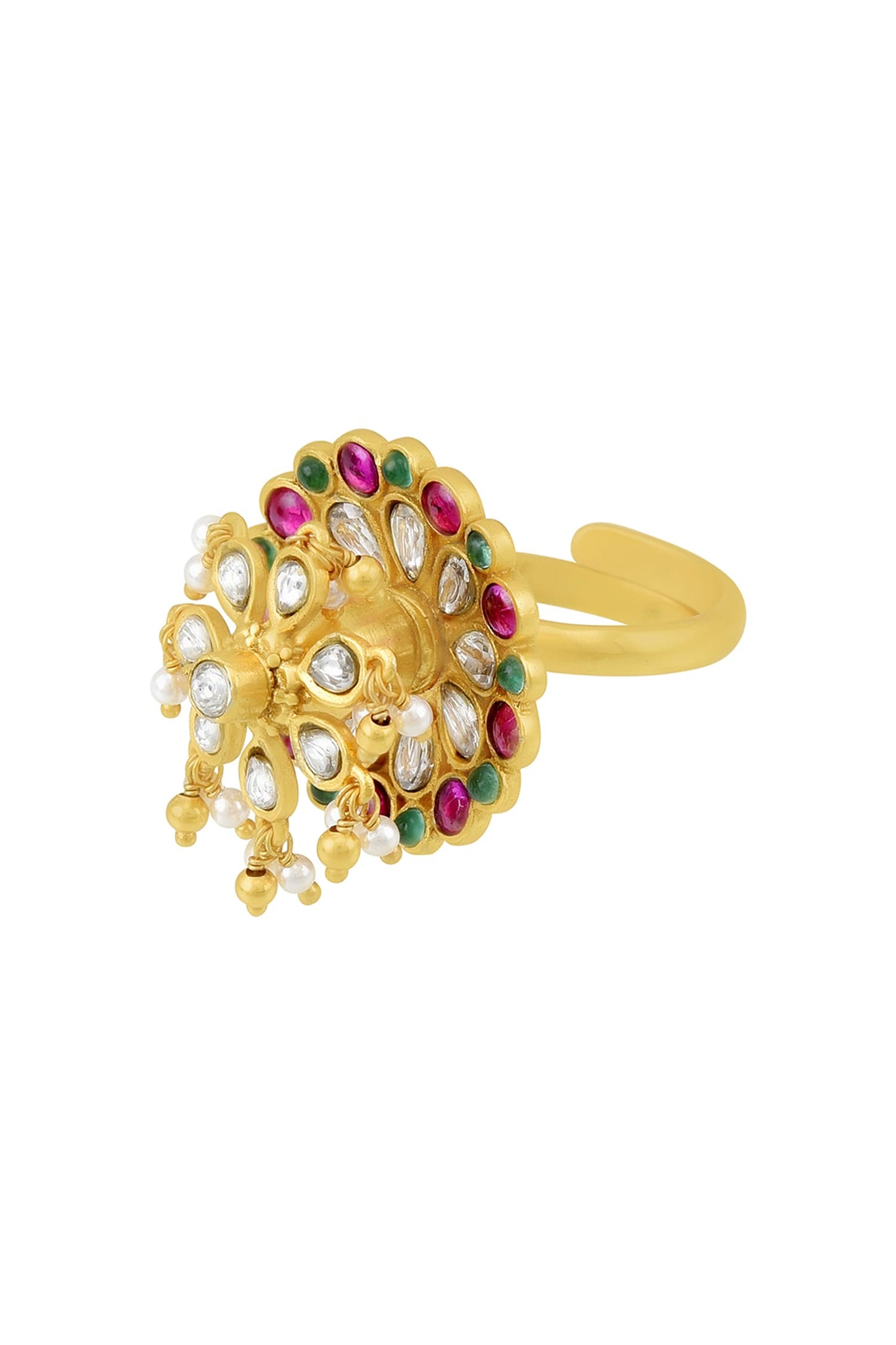 Nishika Embellished Floral Ring 