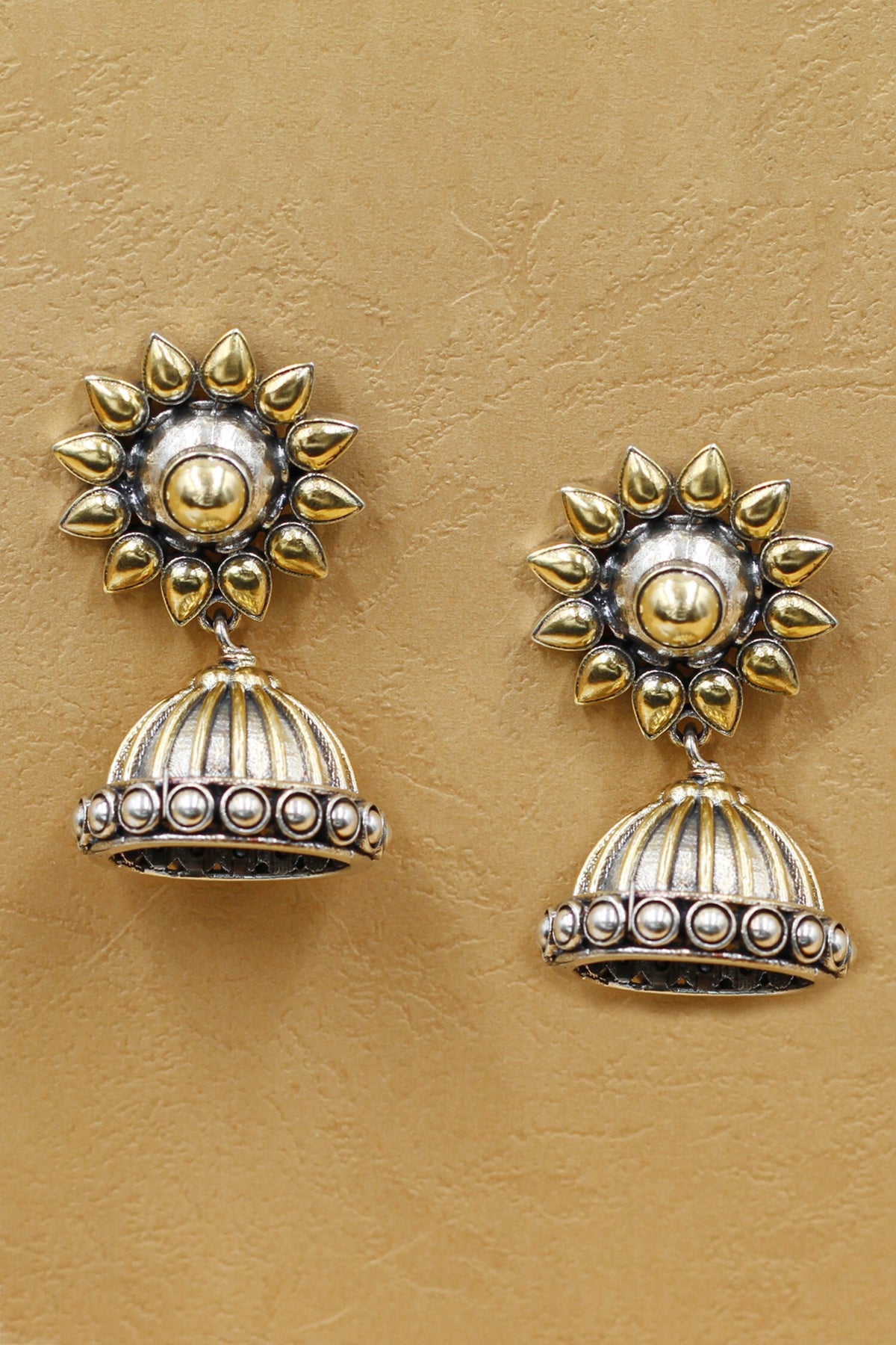 Dainty Petal Dome Jhumkas 