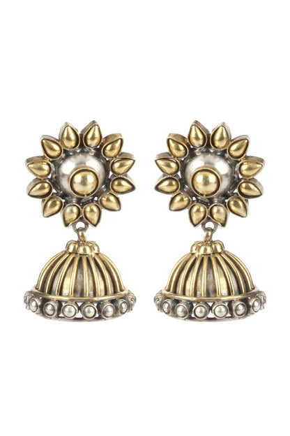 Dainty Petal Dome Jhumkas 