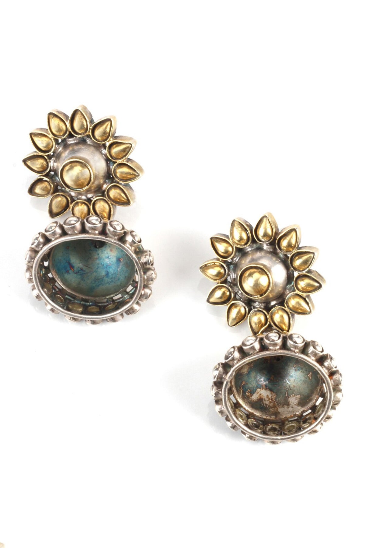 Dainty Petal Dome Jhumkas 