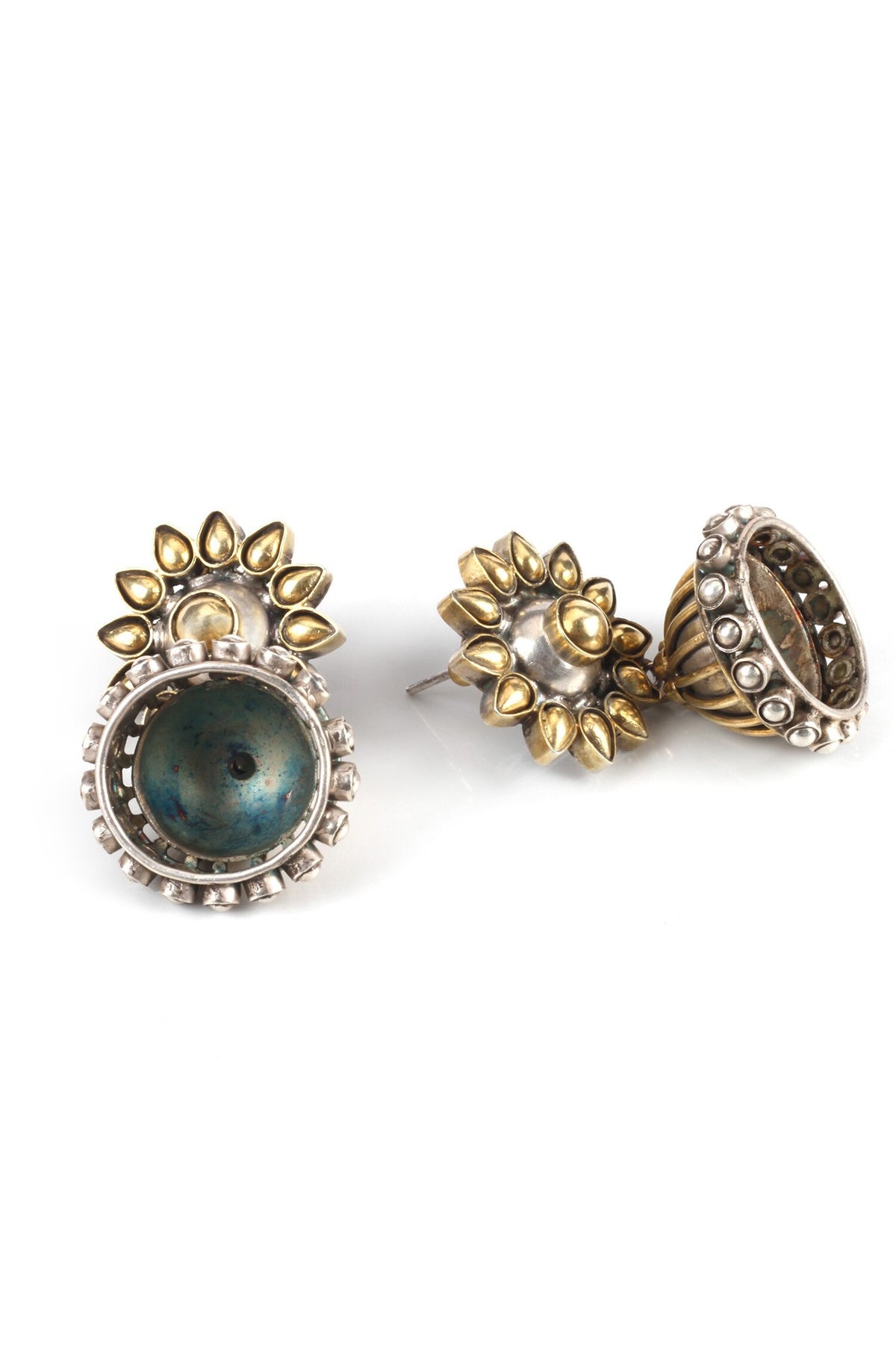Dainty Petal Dome Jhumkas 