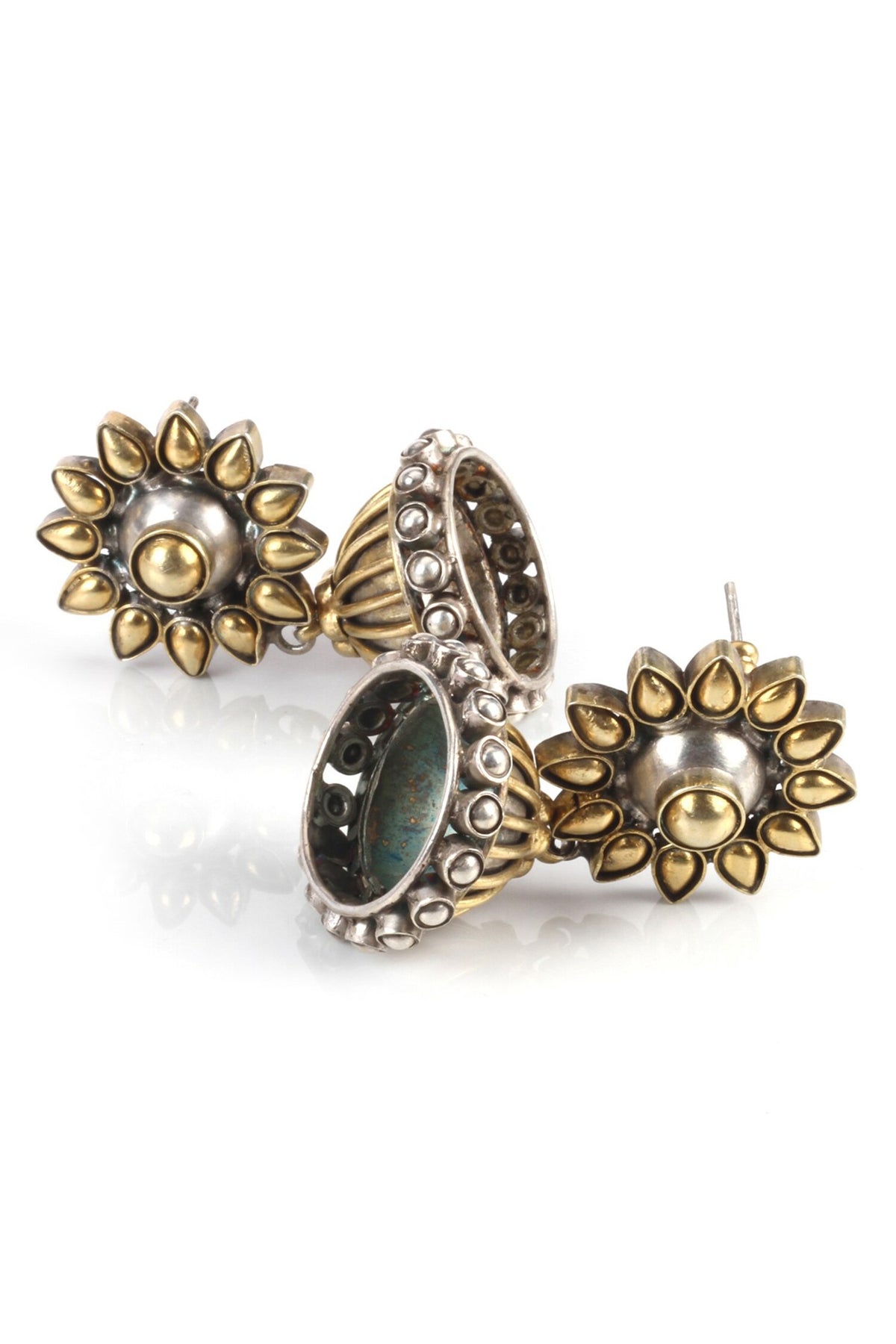 Dainty Petal Dome Jhumkas 