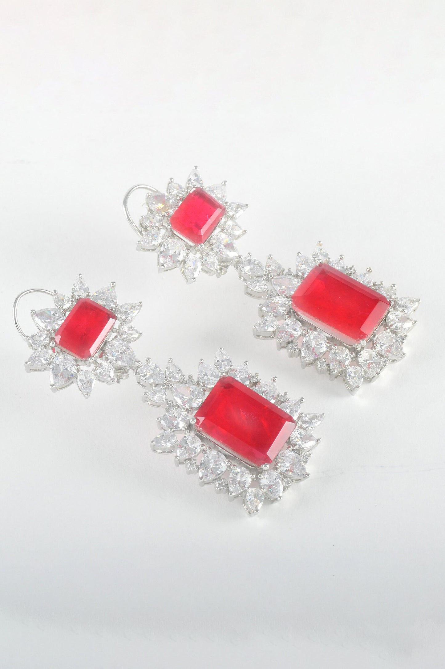 Ruby Dutch Royal Dangler Earrings 