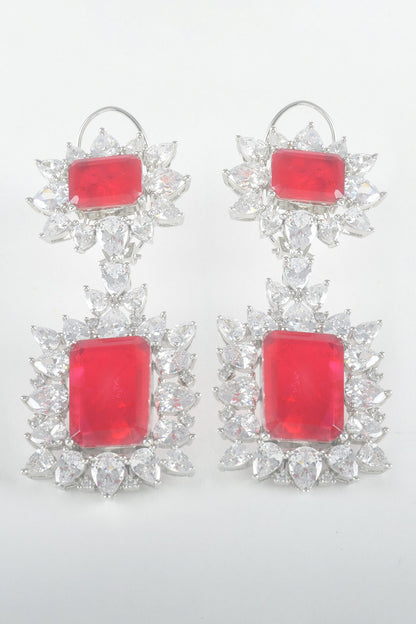 Ruby Dutch Royal Dangler Earrings 