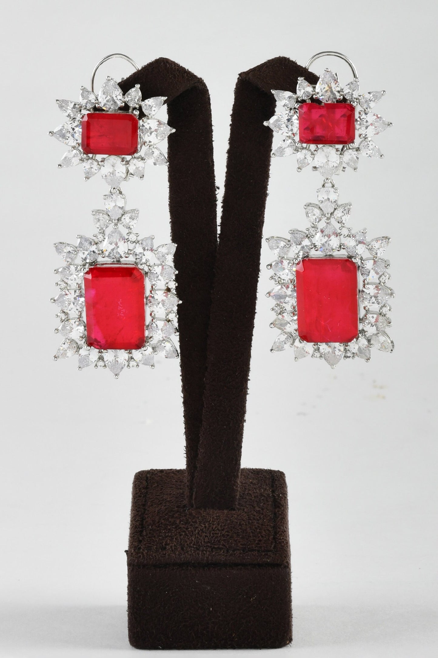 Ruby Dutch Royal Dangler Earrings 