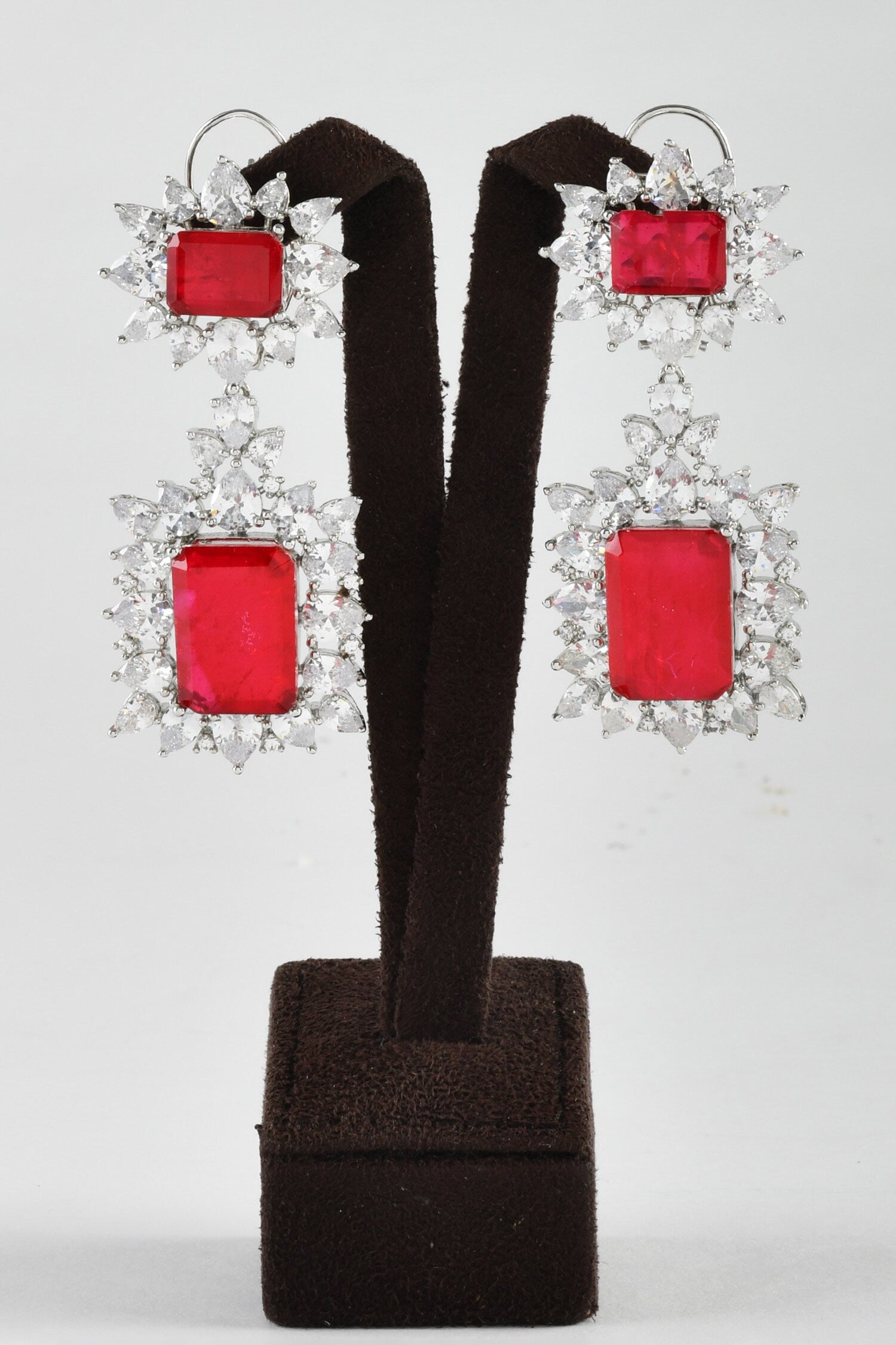 Ruby Dutch Royal Dangler Earrings 