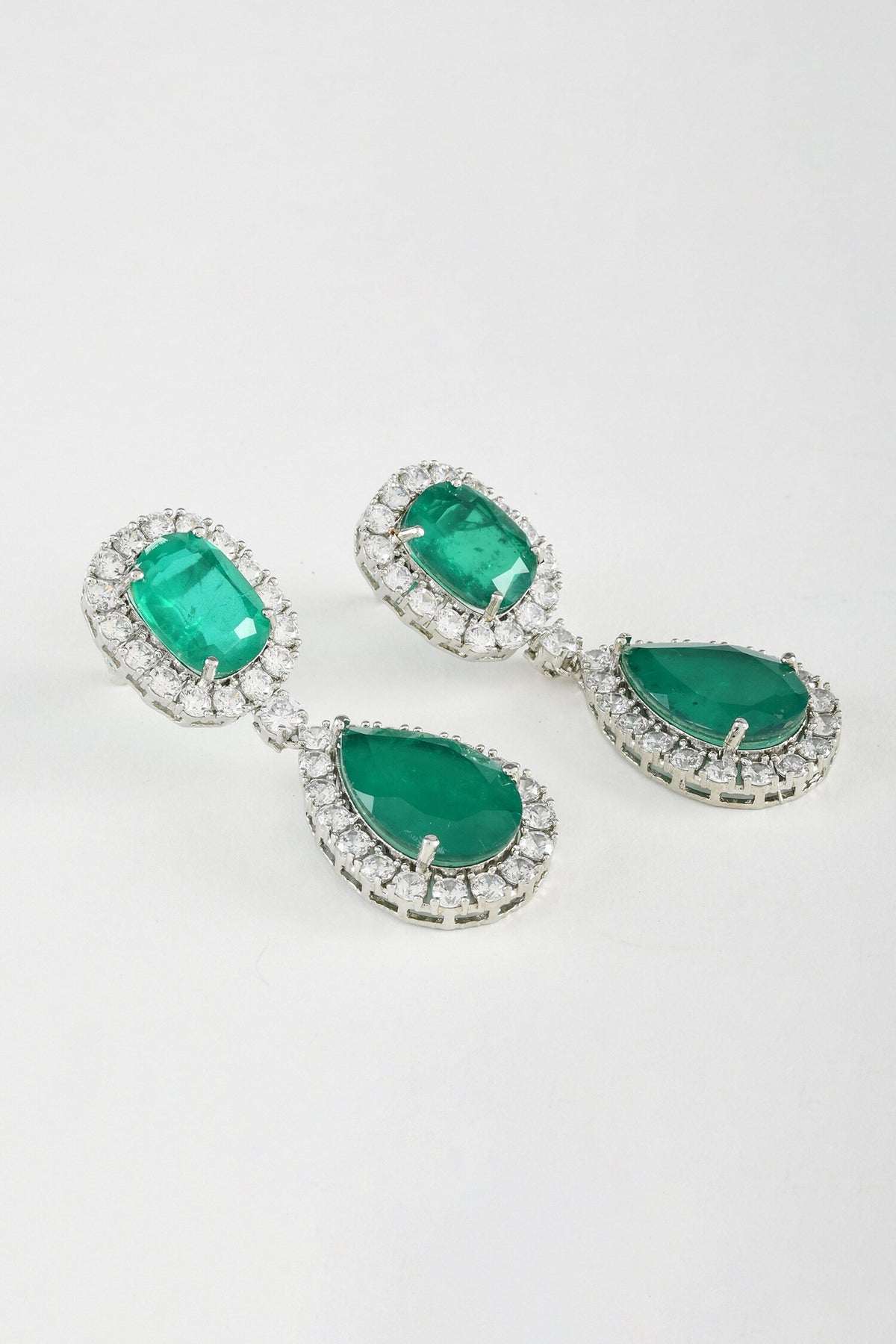 Imperial Hand Embellished Earrings 