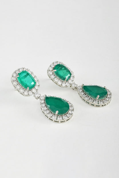 Imperial Hand Embellished Earrings 