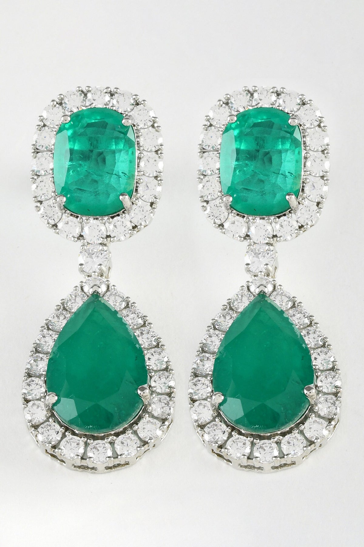 Imperial Hand Embellished Earrings 