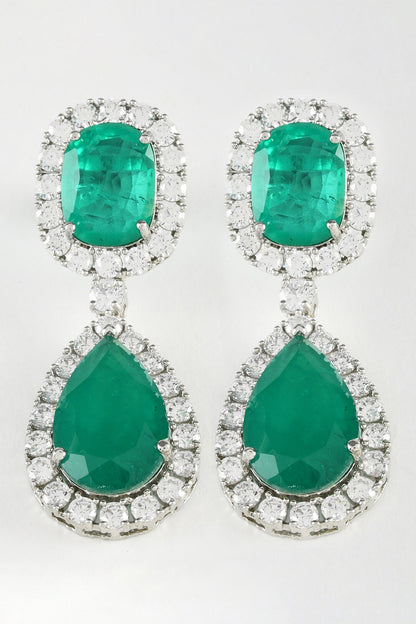 Imperial Hand Embellished Earrings 